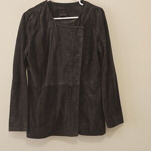 AS by DF olive  Green Slim Fit suede with Open Front size medium